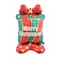 Wizardi 20" x 59" Christmas Present Standing Foil Balloon Decoration